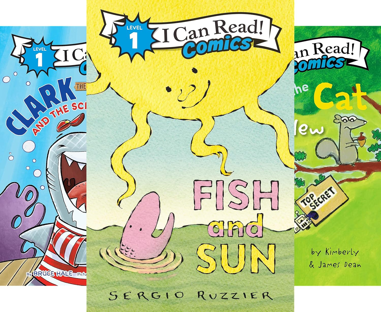 I Can Read Comics Level 1 Books in Order by Sergio Ruzzier, James Dean ...